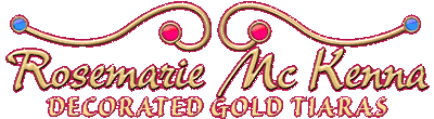 Rosemarie Mc Kenna Decorated Gold Tiaras